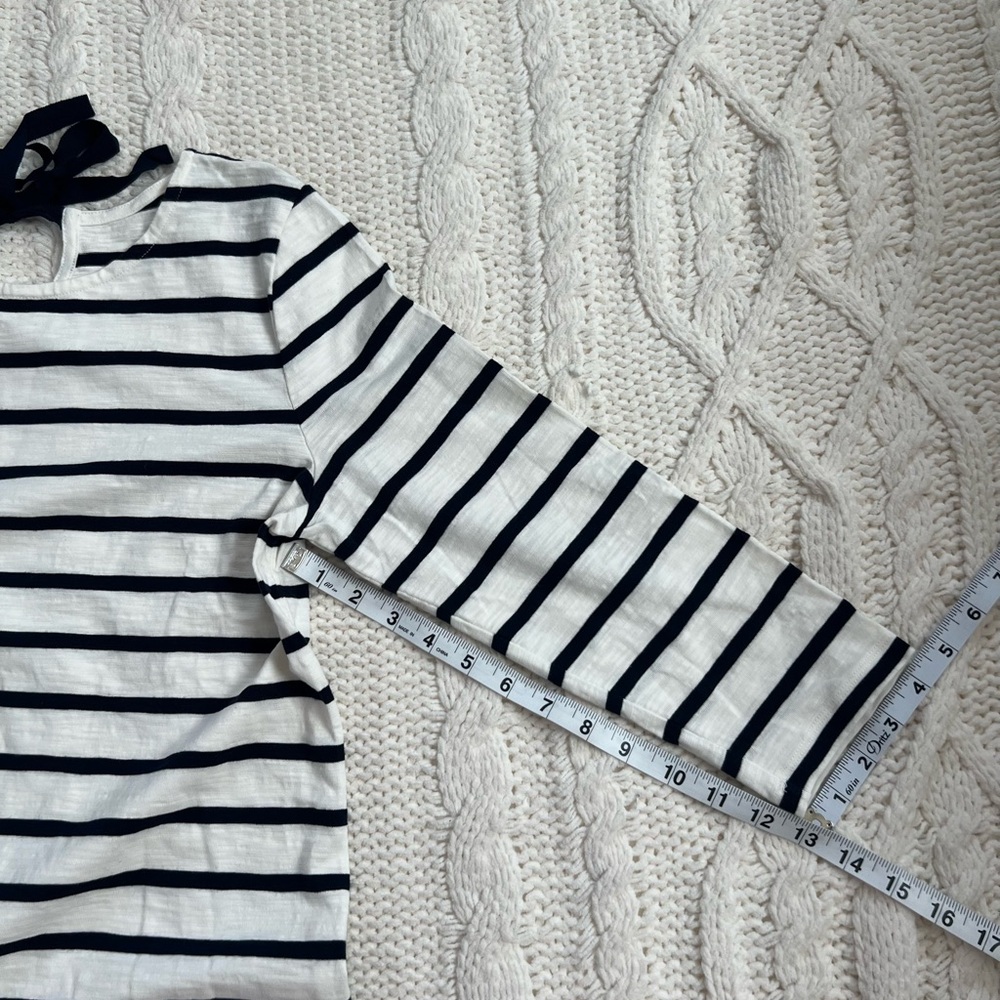 Beautiful Talbots top Size small, striped pattern,100% cotton - Picture 6 of 8